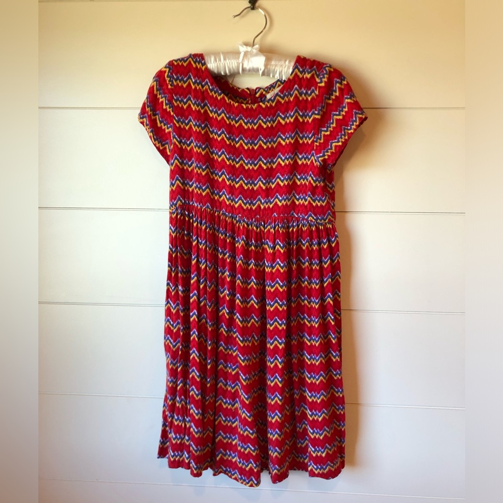 Pink Chicken Red Dress Boho Girls 10